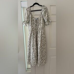 Hill House Ophelia Dress Sand Basketweave Vine size: Small